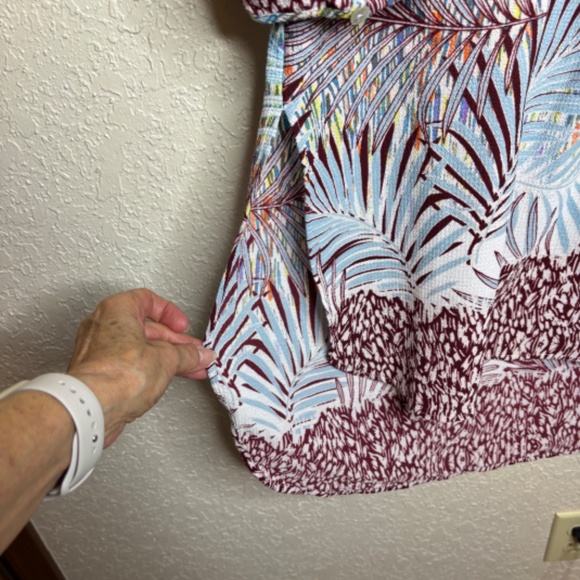 Anthropologie Fig and Flower Tropical Floral Print Tunic Dress Women's Size XL - Picture 8 of 13